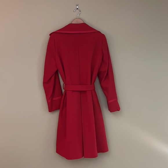 Trend-a-Porter | Wool coat with ribbon detail | Red | Size 10 - Picture 2 of 12